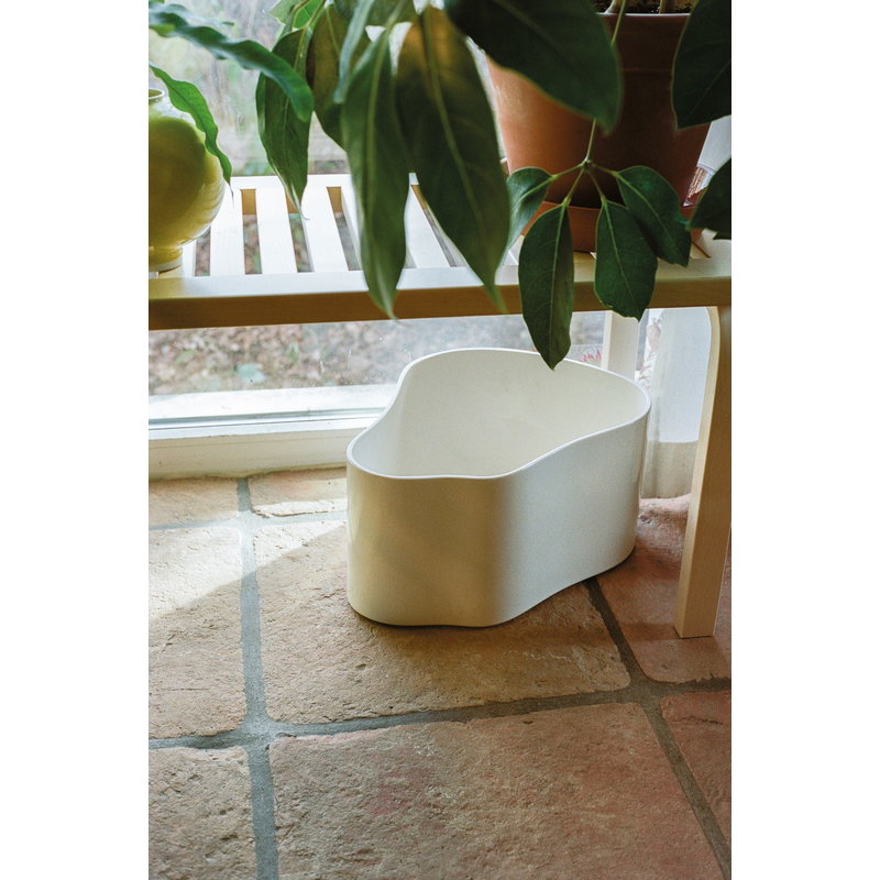 Artek|Indoor gardening, Planters & plant pots|Riihitie plant pot A, large, white gloss