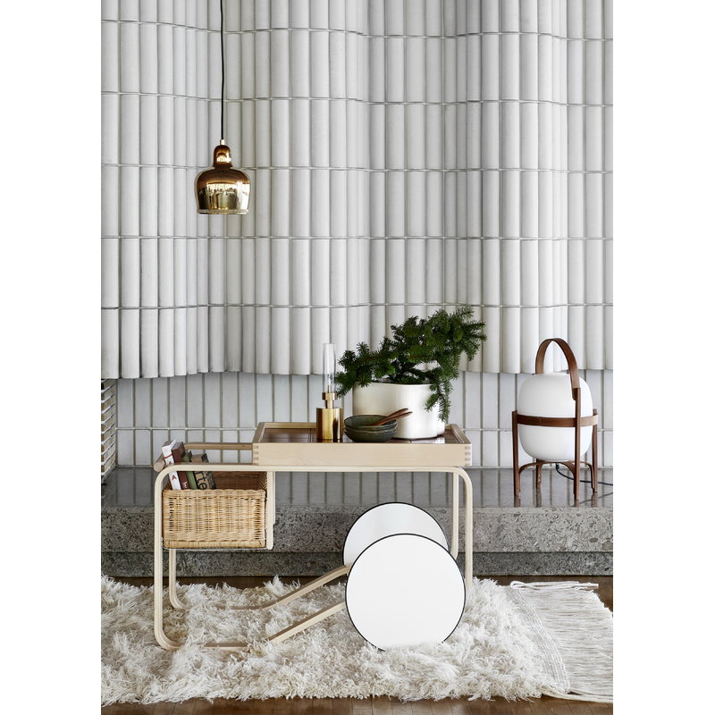 Artek|Indoor gardening, Planters & plant pots|Riihitie plant pot B, medium, white gloss