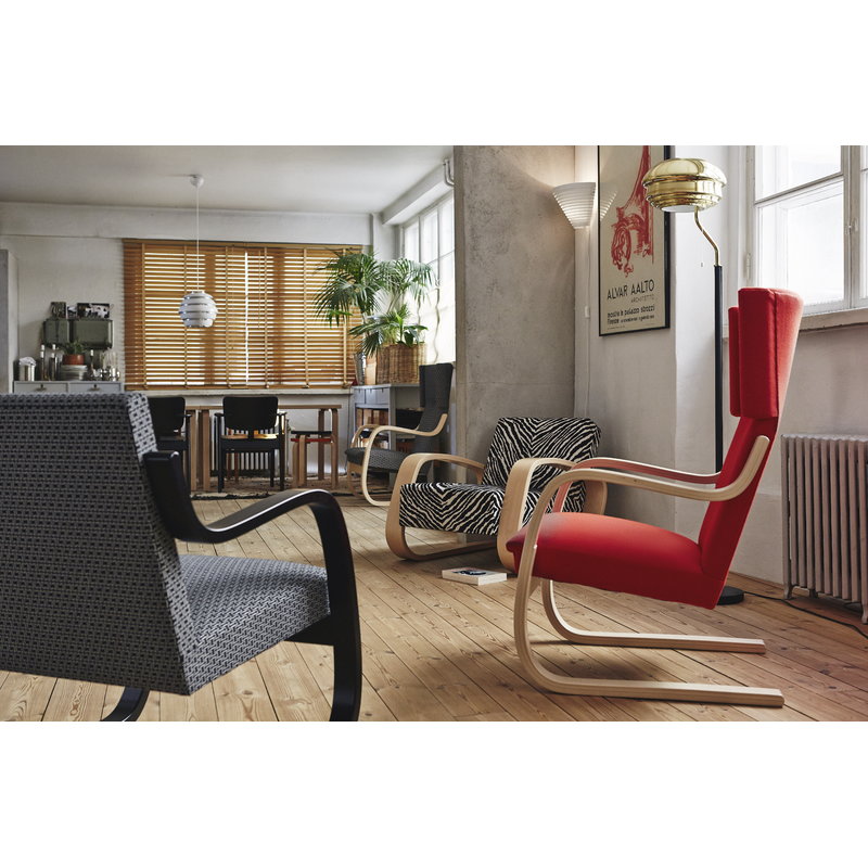 Artek|Armchairs & lounge chairs, Chairs|Aalto armchair 400 "Tank", zebra fabric