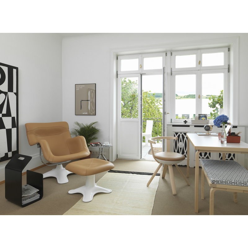 Artek|Chairs, Poufs & ottomans|Karuselli stool, nougat-white