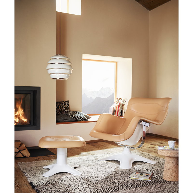 Artek|Armchairs & lounge chairs, Chairs|Karuselli lounge chair, nougat - white