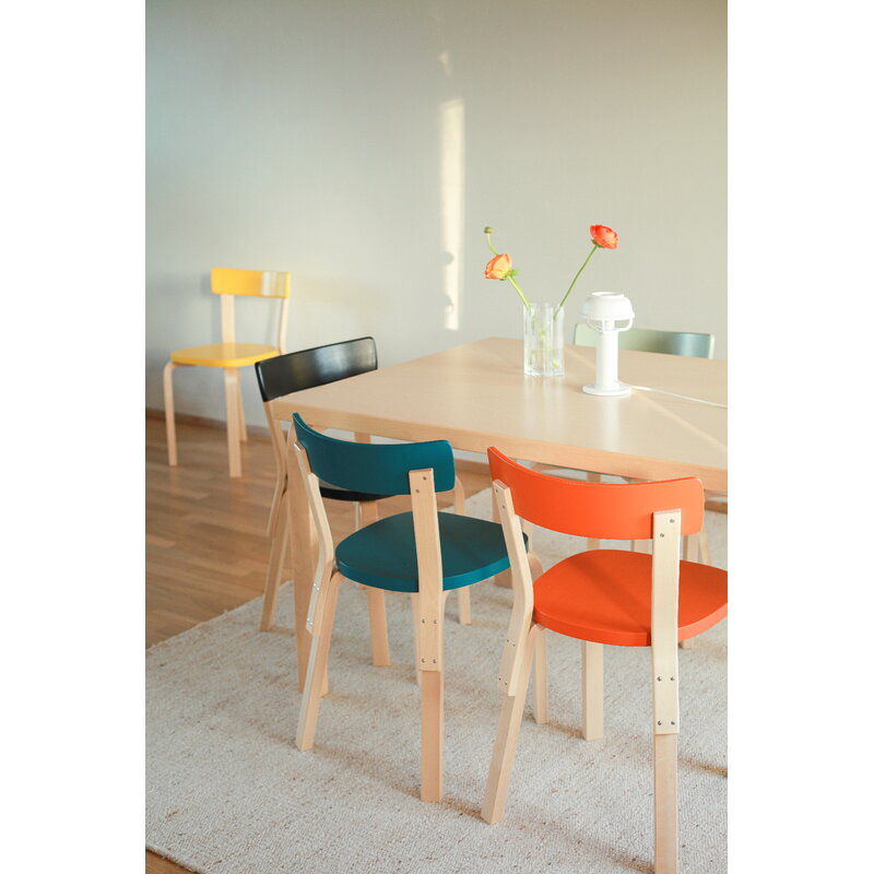 Shop Artek Aalto Chair 69, Orange at One52 Furniture.