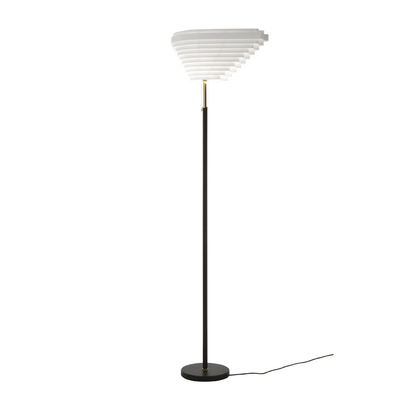 Artek|Floor lamps|Aalto floor lamp A805, polished brass