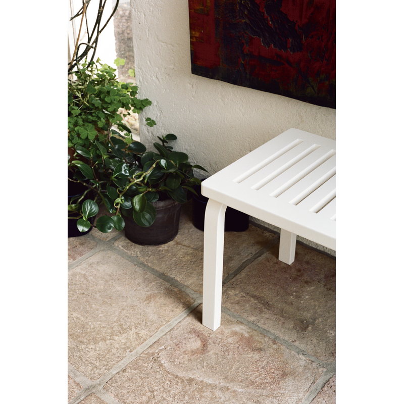 Artek|Benches, Chairs|Aalto bench 153A, white