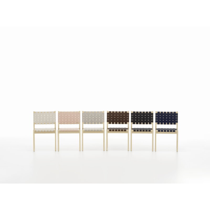Artek|Chairs, Dining chairs|Aalto chair 611, birch - natural/white webbing