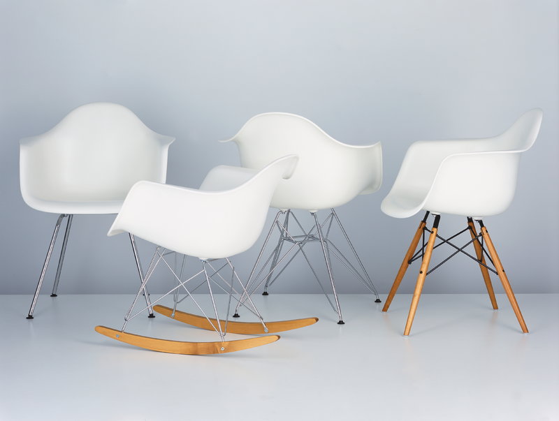 Vitra Eames DAR chair, white - chrome | One52 Furniture