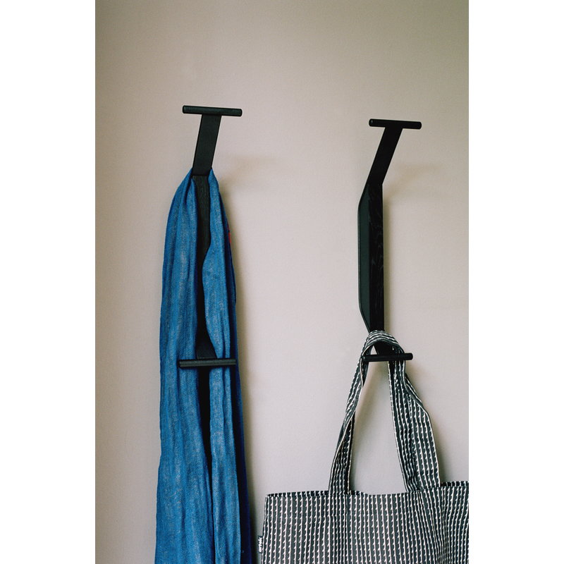 Artek|Coat racks & hangers, Wall hooks|Kaari wall hook REB 014, black stained oak