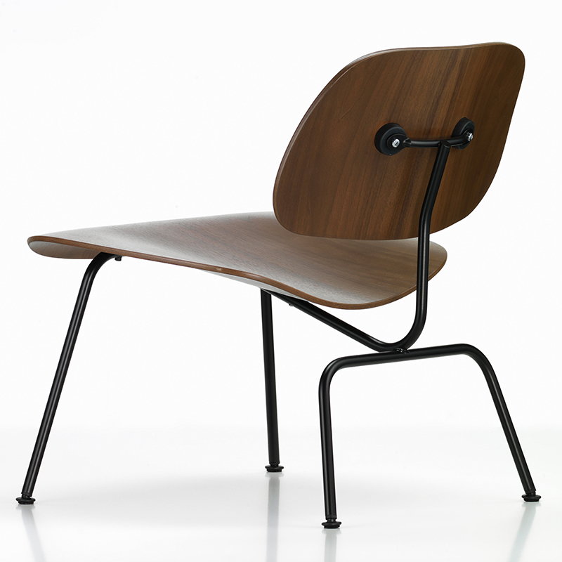 Vitra Plywood Group LCM lounge chair, walnut - black | One52 Furniture