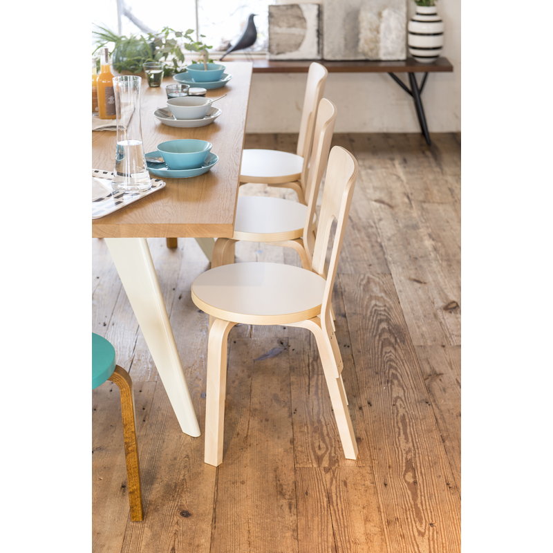 Artek|Chairs, Dining chairs|Aalto chair 66, white laminate
