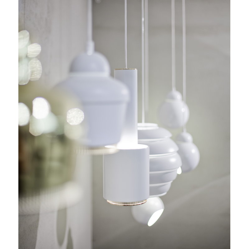 Artek|Ceiling lamps, Pendant lamps|Aalto pendant A338 "Bilberry", white