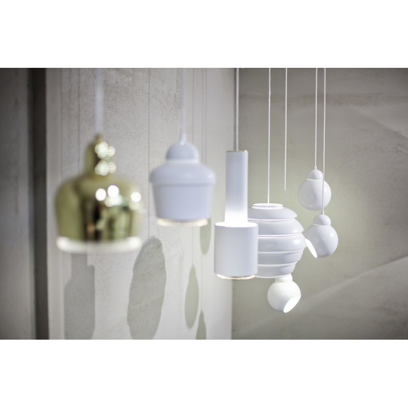 Artek|Ceiling lamps, Pendant lamps|Aalto pendant A338 "Bilberry", white