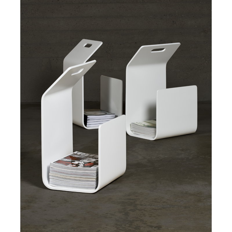 Artek|Magazine racks|Kanto magazine / firewood rack, white