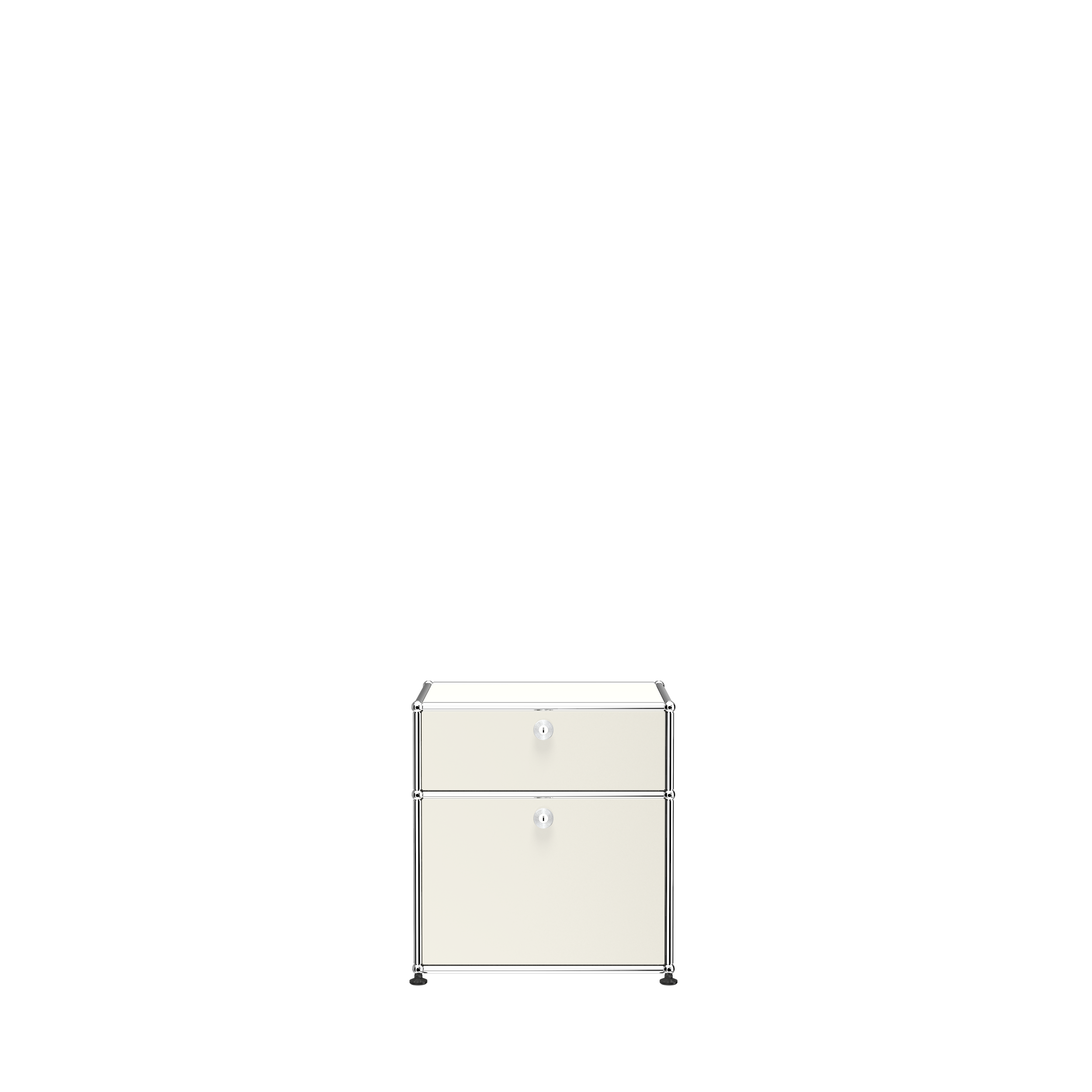 Pure White USM Haller Nightstand (P1)|Cabinets & Storage