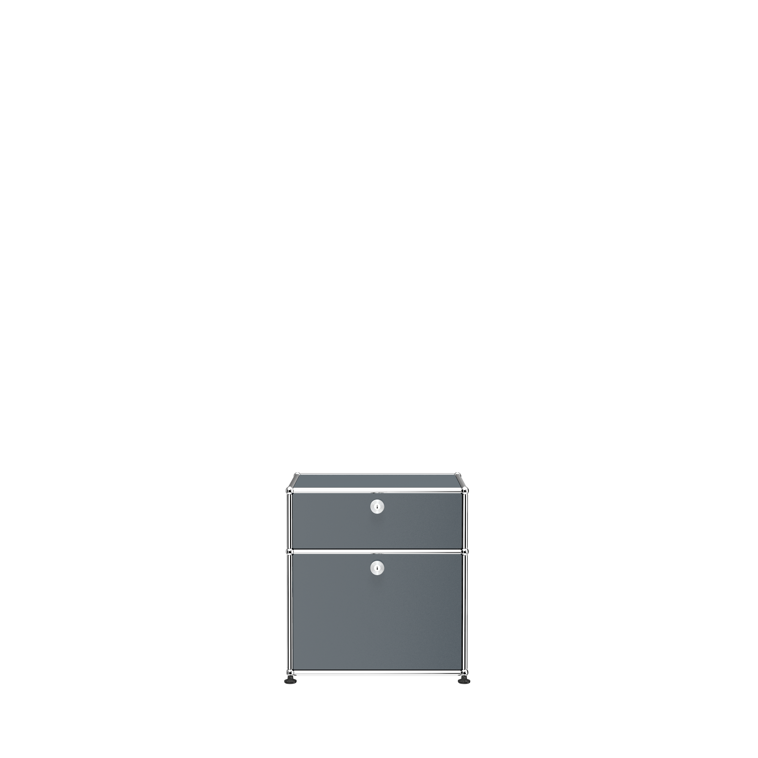 Gentian Blue USM Haller Nightstand (P1)|Cabinets & Storage