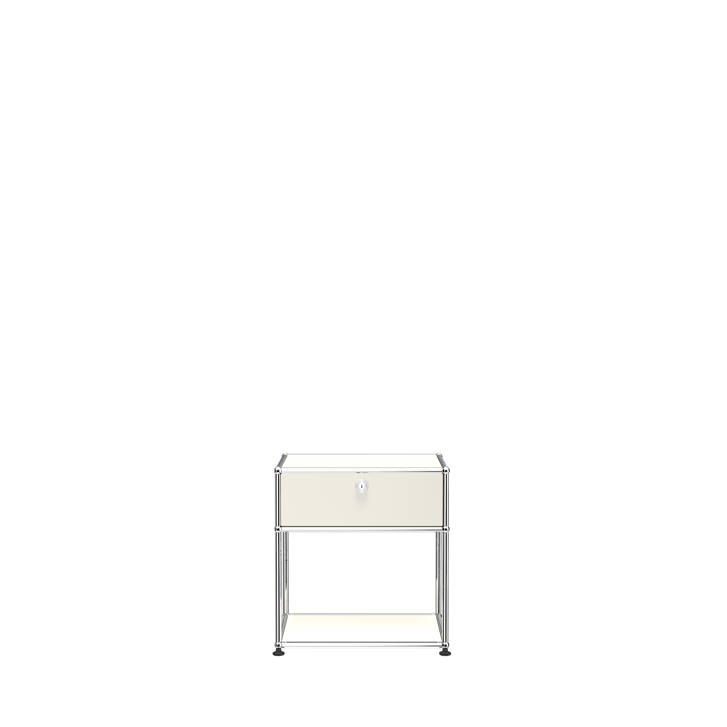 Pure White USM Haller nightstand (P2)|Cabinets & Storage