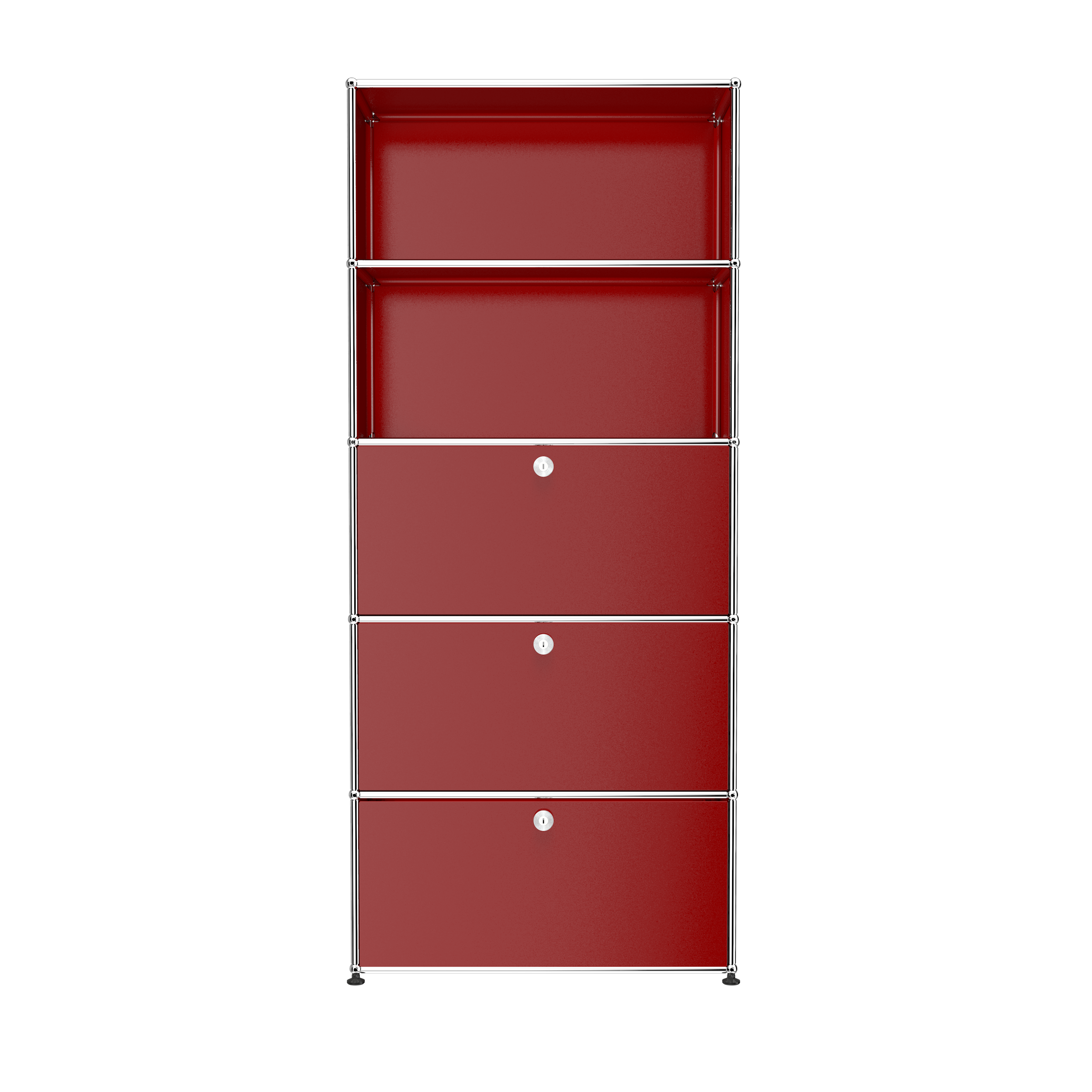 USM Ruby Red USM Haller shelving (Q118)|Buffets & Sideboards
