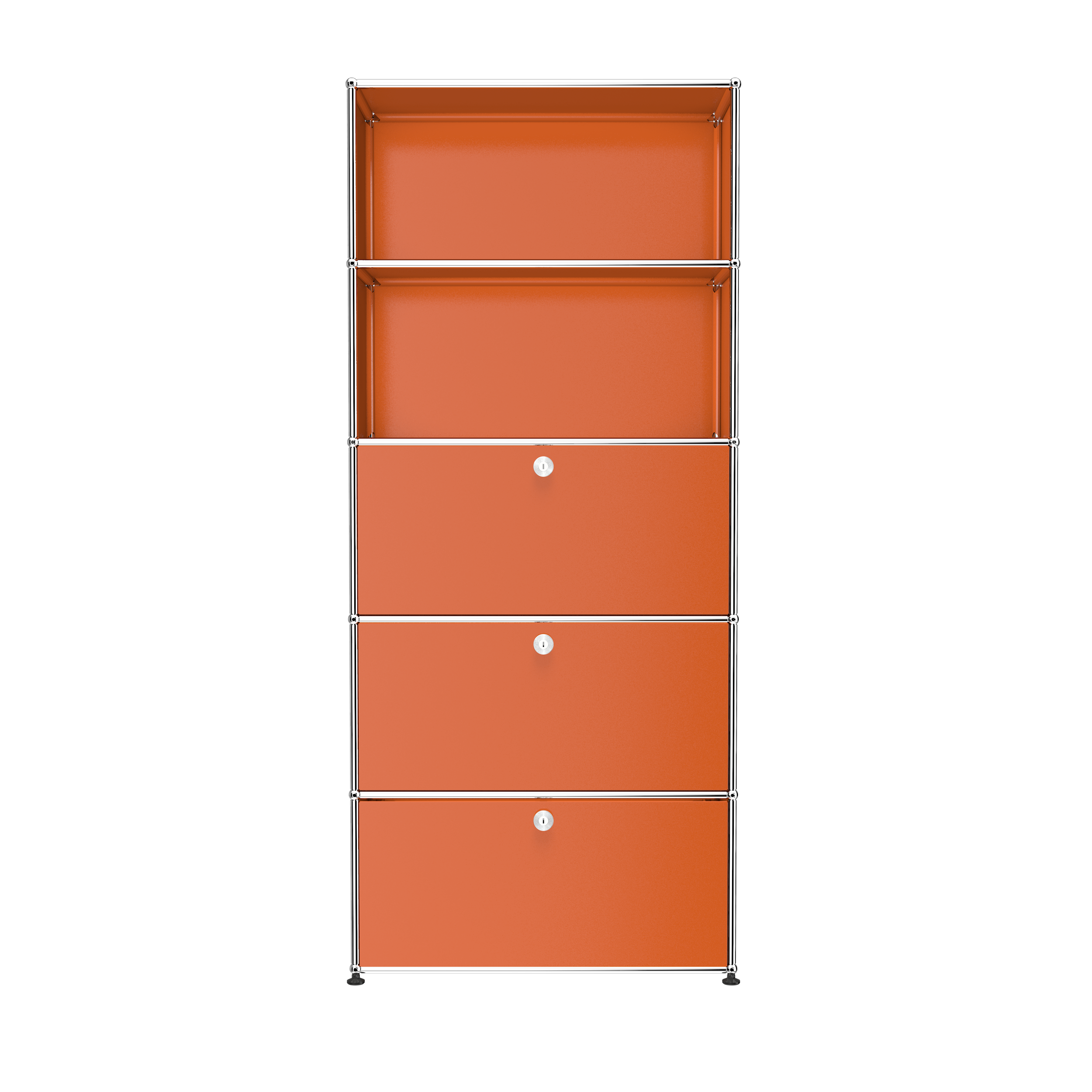 Pure Orange USM Haller shelving (Q118)|Buffets & Sideboards