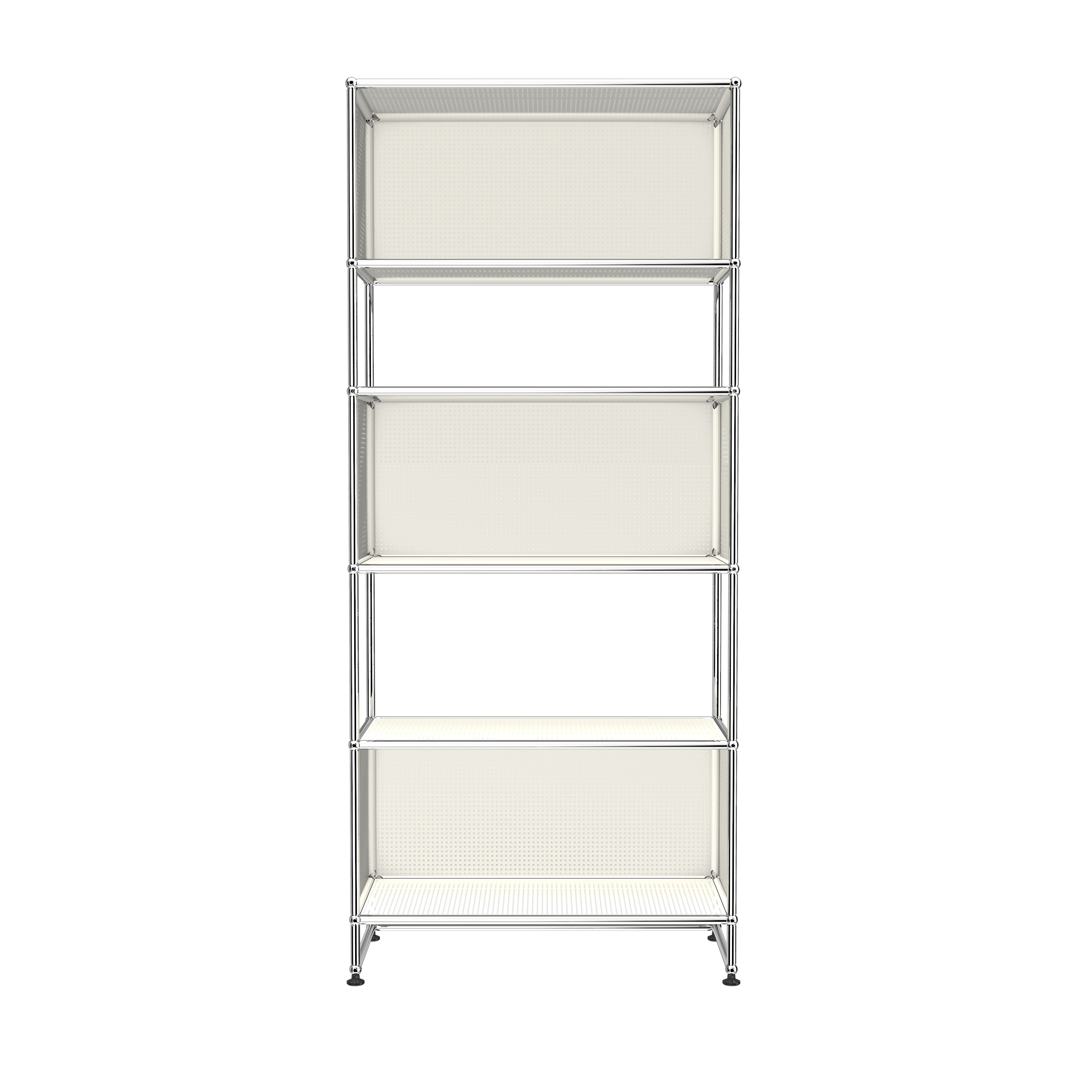 Pure White USM Haller 3 box shelving (RE119)|