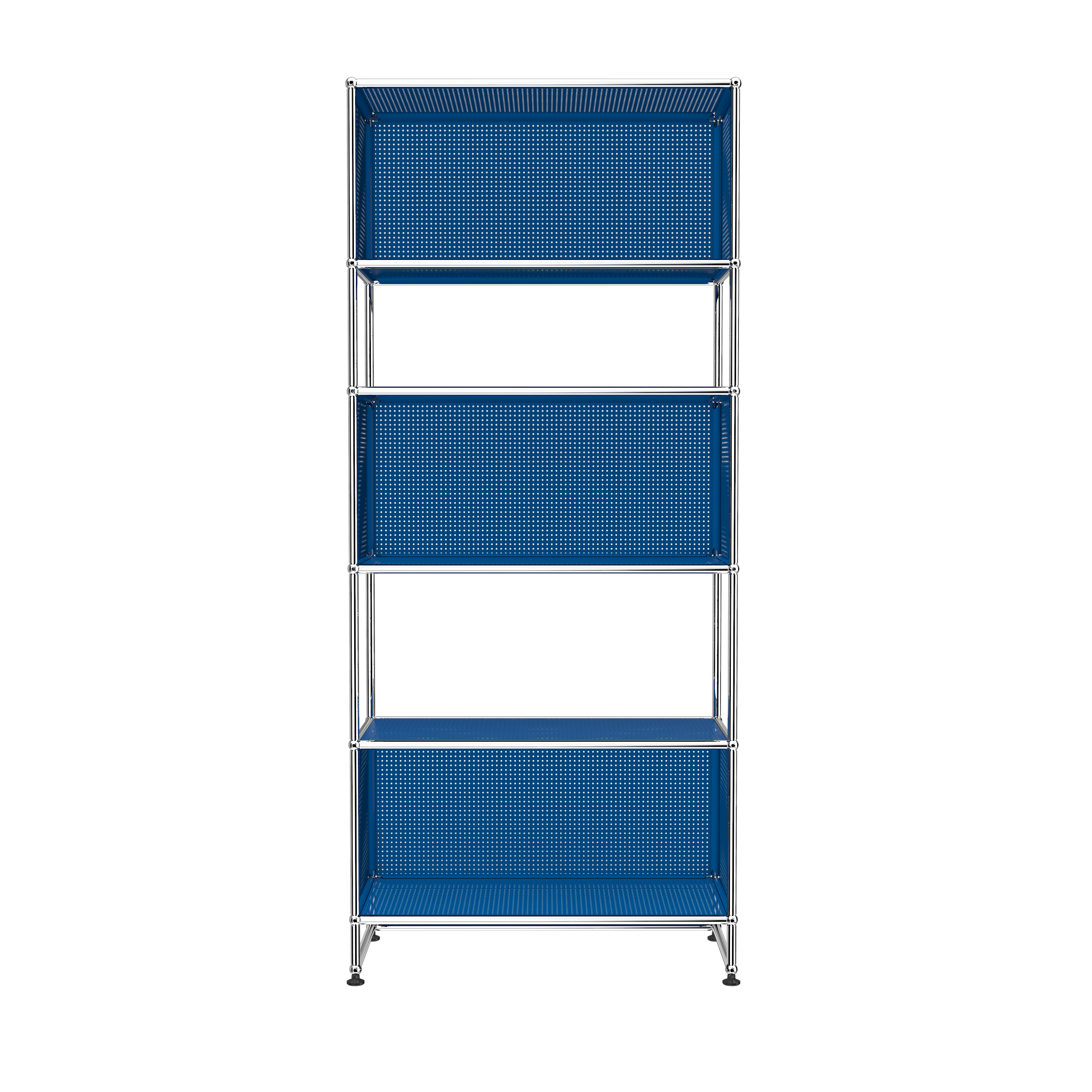 Pure Orange USM Haller 3 box shelving (RE119)|