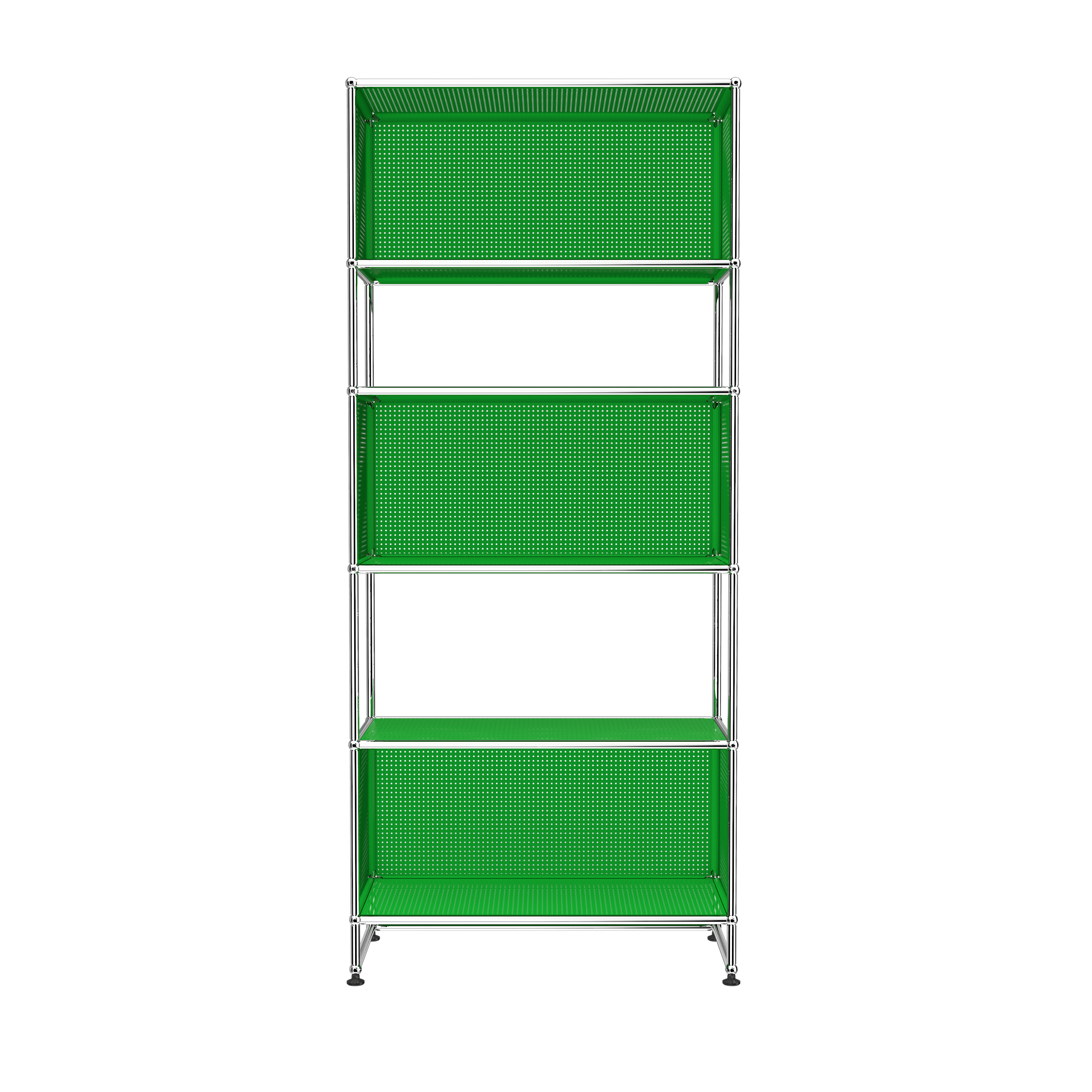 USM Ruby Red USM Haller 3 box shelving (RE119)|