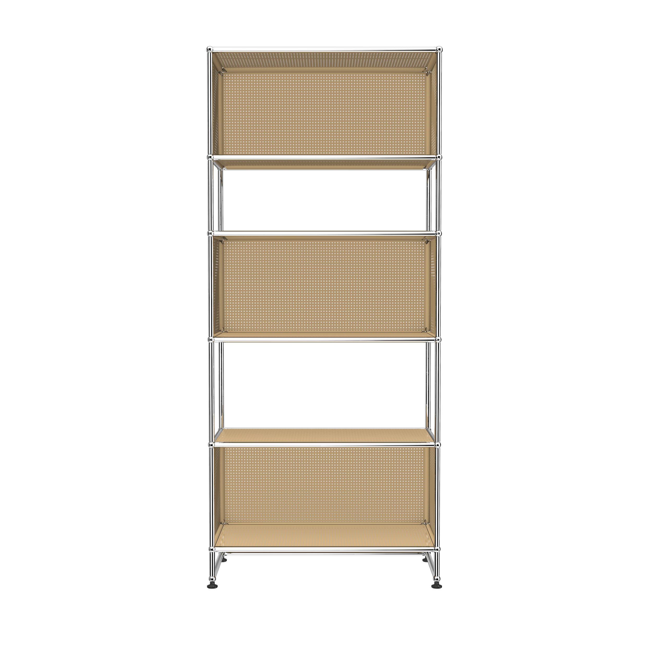 Steel Blue USM Haller 3 box shelving (RE119)|