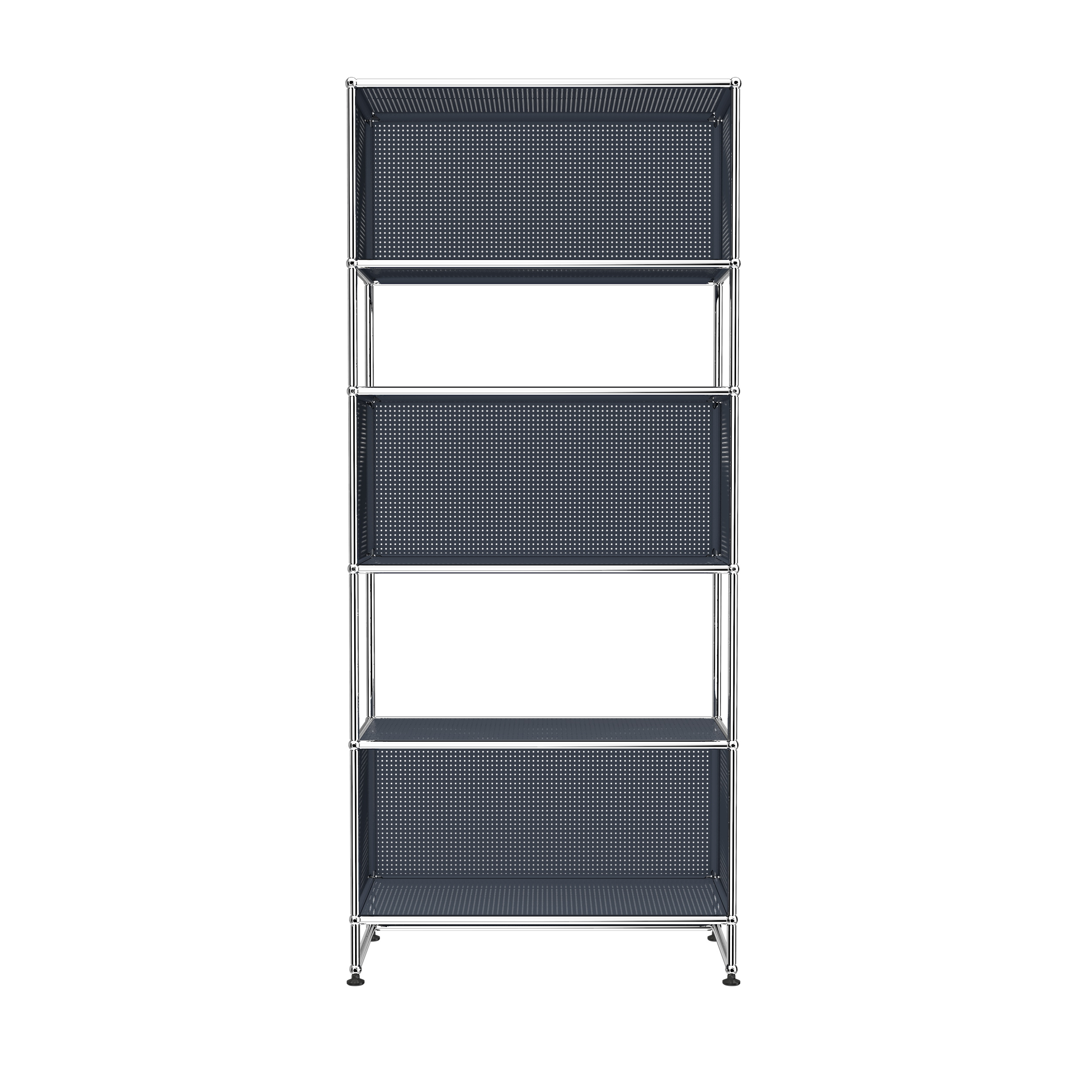 Light Gray USM Haller 3 box shelving (RE119)|