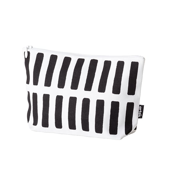 Siena pouch, small, white - black