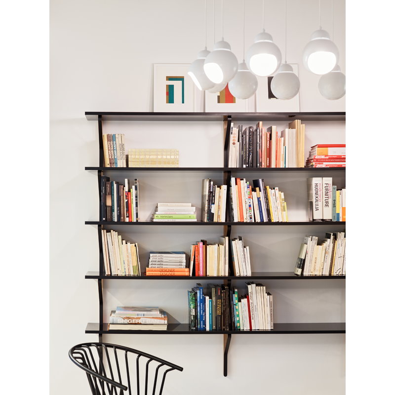 Artek|Shelves, Wall shelves|Kaari wall shelf REB 009, black - oak