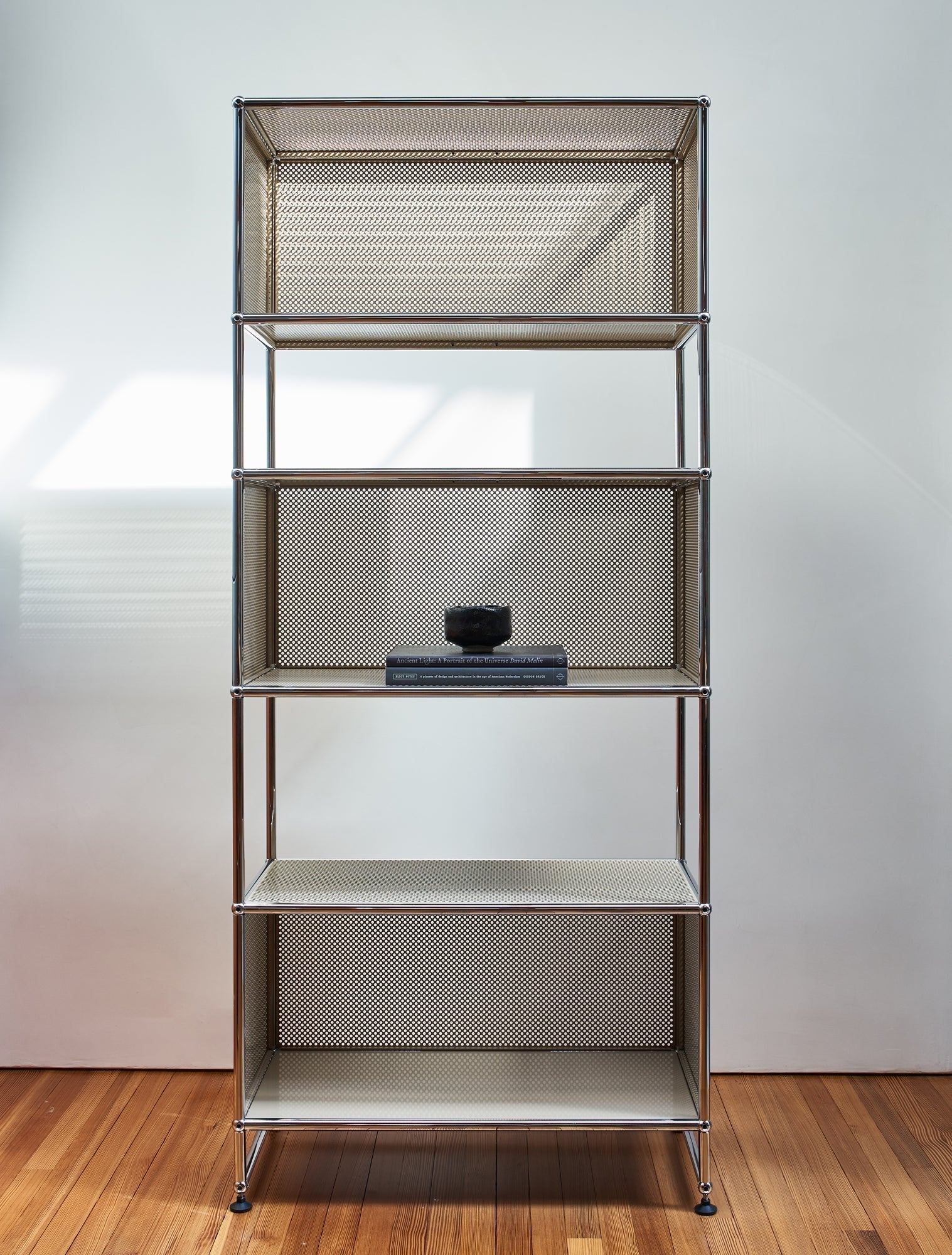 Graphite Black USM Haller 3 box shelving (RE119)|