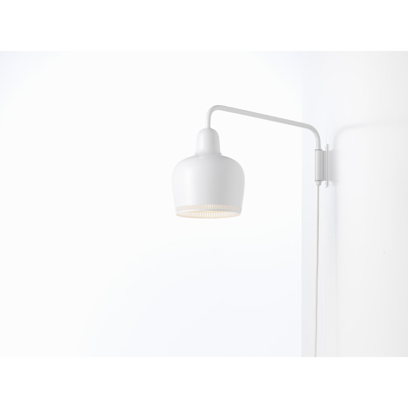 Artek|Wall lamps|Aalto wall lamp A330S "Golden Bell", white