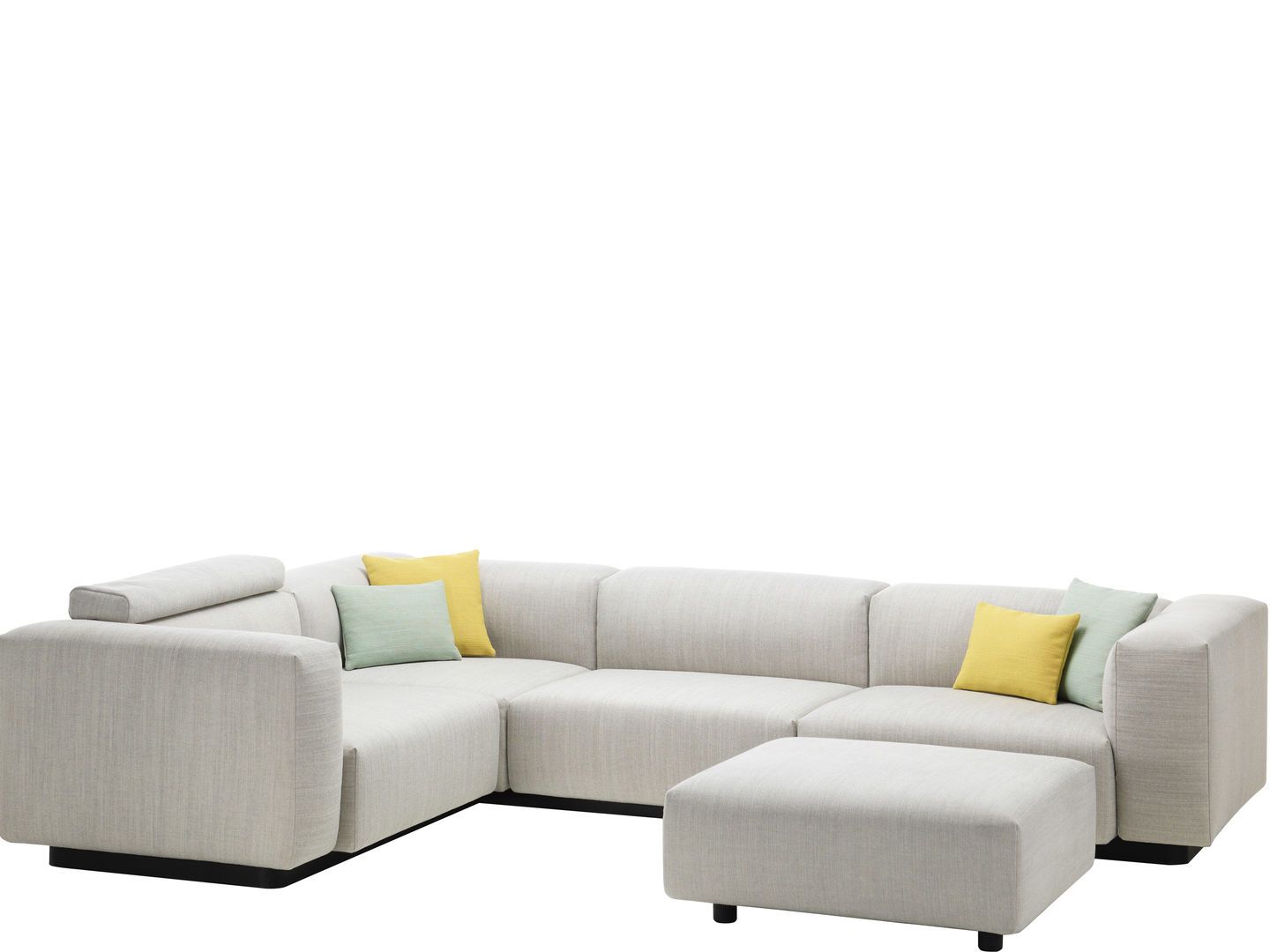 Vitra Soft Modular Sofa Three-seater, corner element, and Ottoman from One52 Furniture website