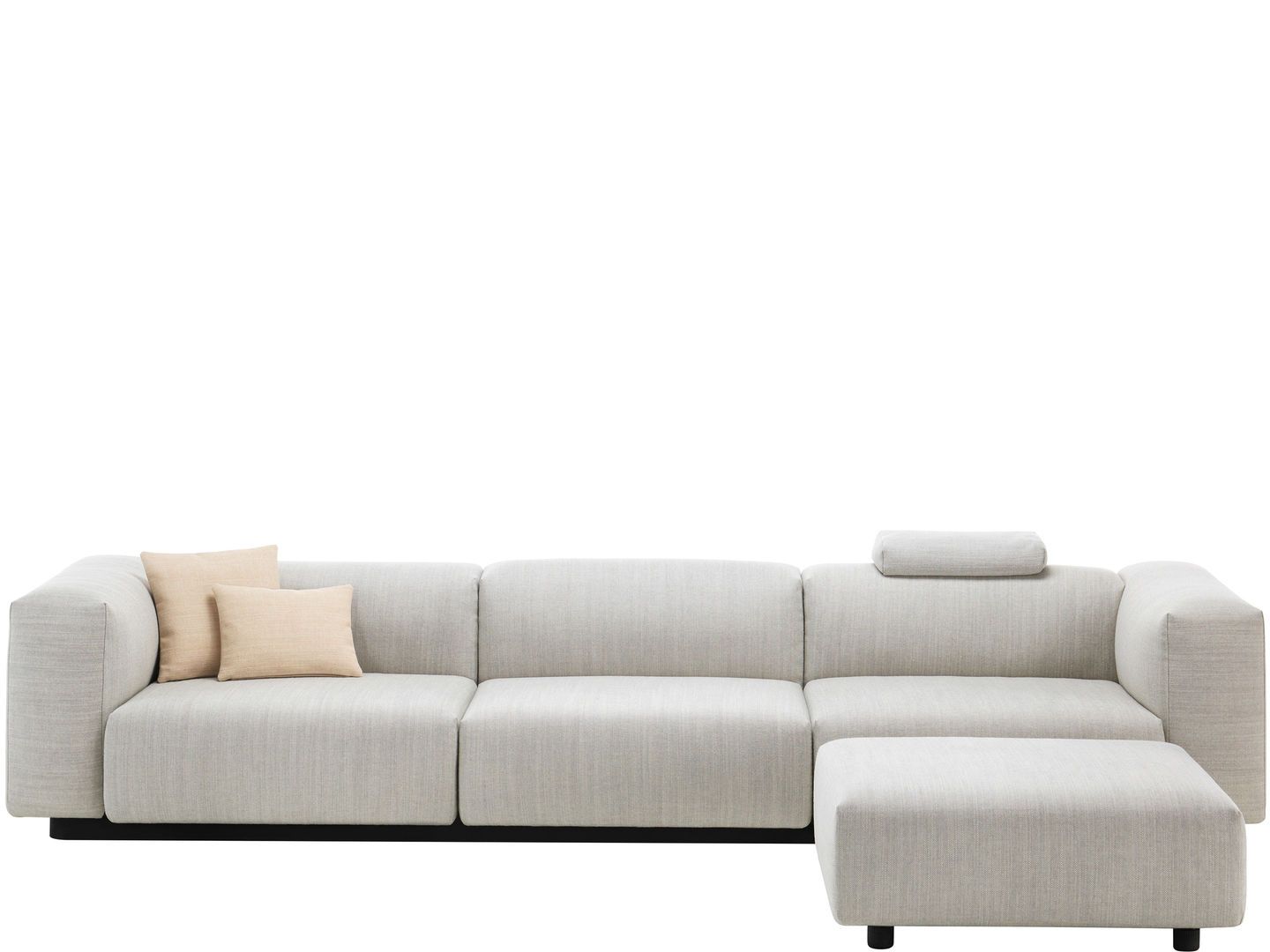 Vitra Soft Modular Sofa Three-seater and Ottoman from One52 Furniture